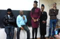 Q&A with Menelik Shabazz and Remel London (both centre)